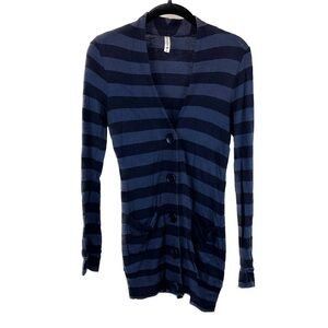 Full Tilt Cardigan Y2K Long Sleeve Sweater V-Neck Button Down Striped Sweater